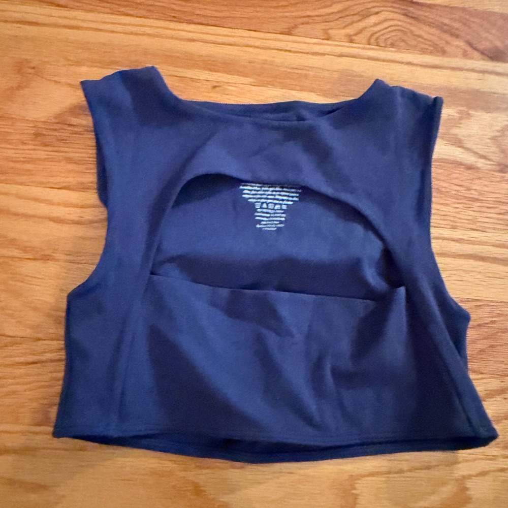 Free People Movement FP Movement Small Navy Blue Cropped Active Tank Top FPM